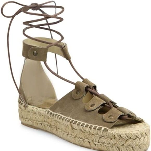 Lace Up Gladiator Platform Espadrille Sandals - Soludos - Picture 5 of 6